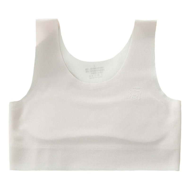 Бесшовное нижнее белье для девочек Бюстгальтер для девочек 10-14 лет 12, этап развития детей 1, жилет для учеников начальной школы