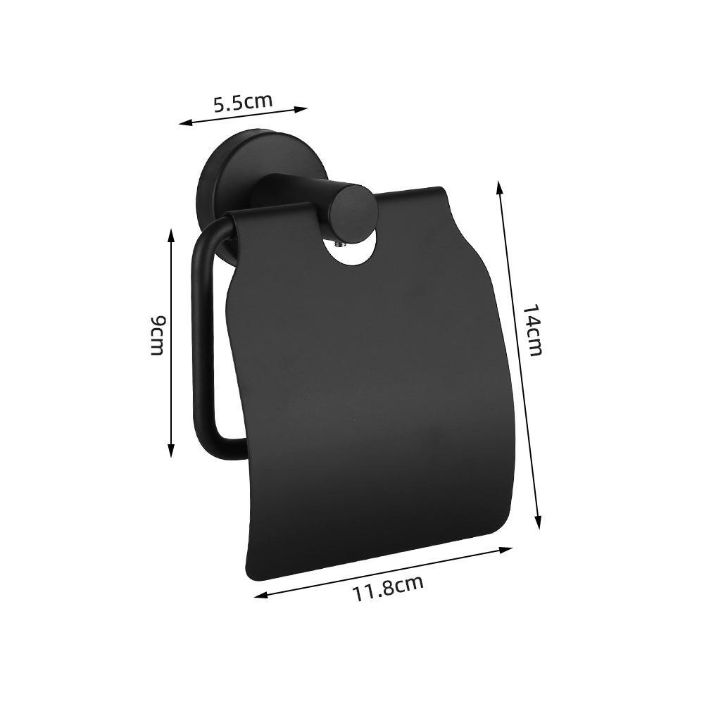 Baño colgante conjunto de acero inoxidable seis piezas toallas toallas barra toallas toallas toallas un gancho anillo conjunto colgante de pared