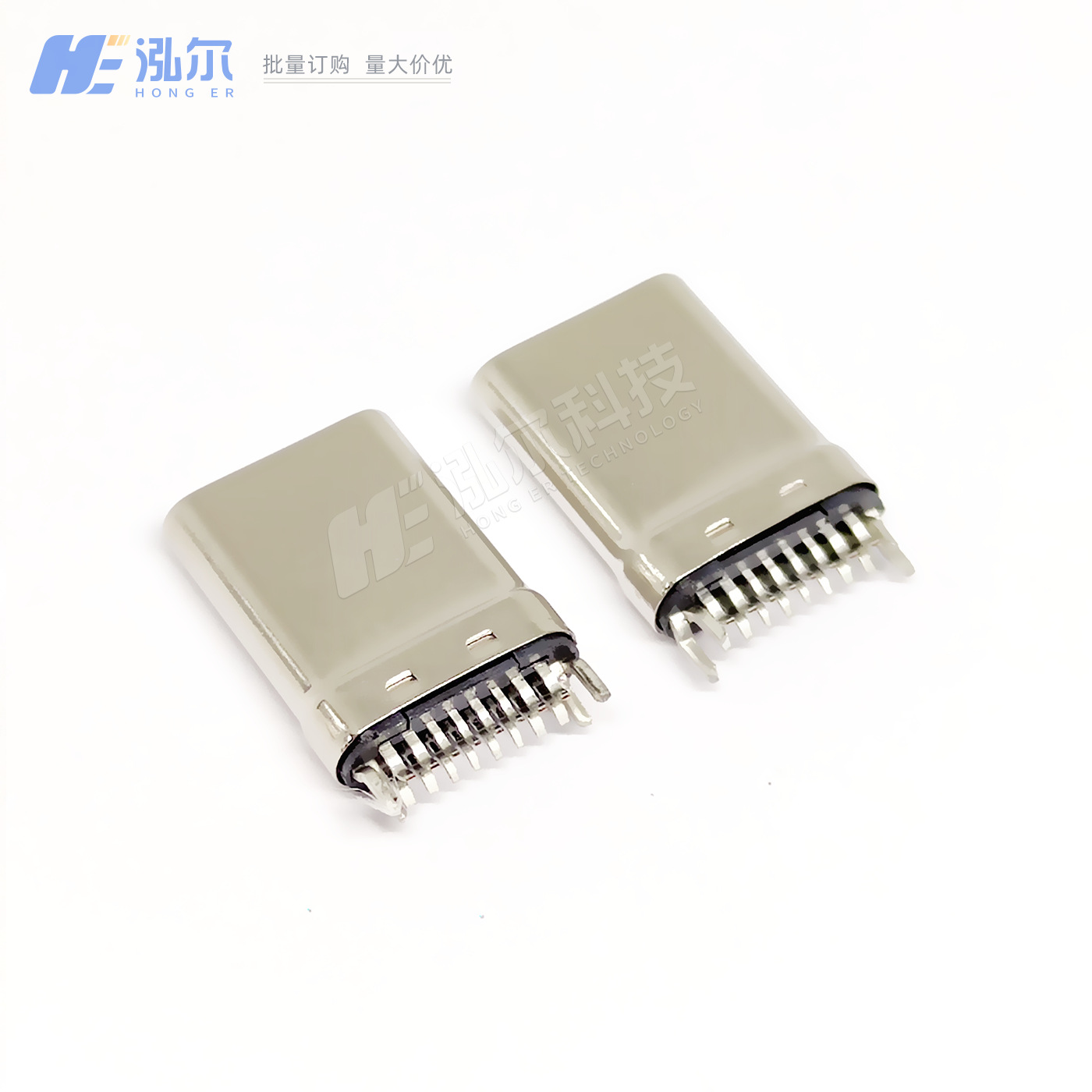 TYPE-C夹板公头16PIN拉伸款 夹板0.8mm公座 L=10.8单头16P插头USB-阿里巴巴