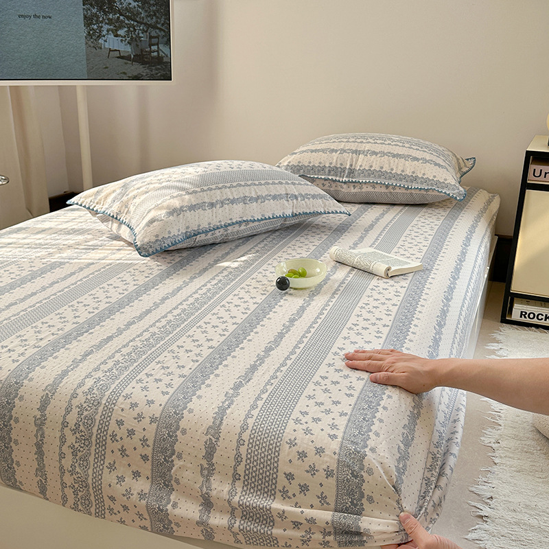 2025 nueva funda de cama de algodón de una sola pieza funda de cama de algodón 2025 nueva funda de protección de colchón funda de cama todo incluido para cama individual