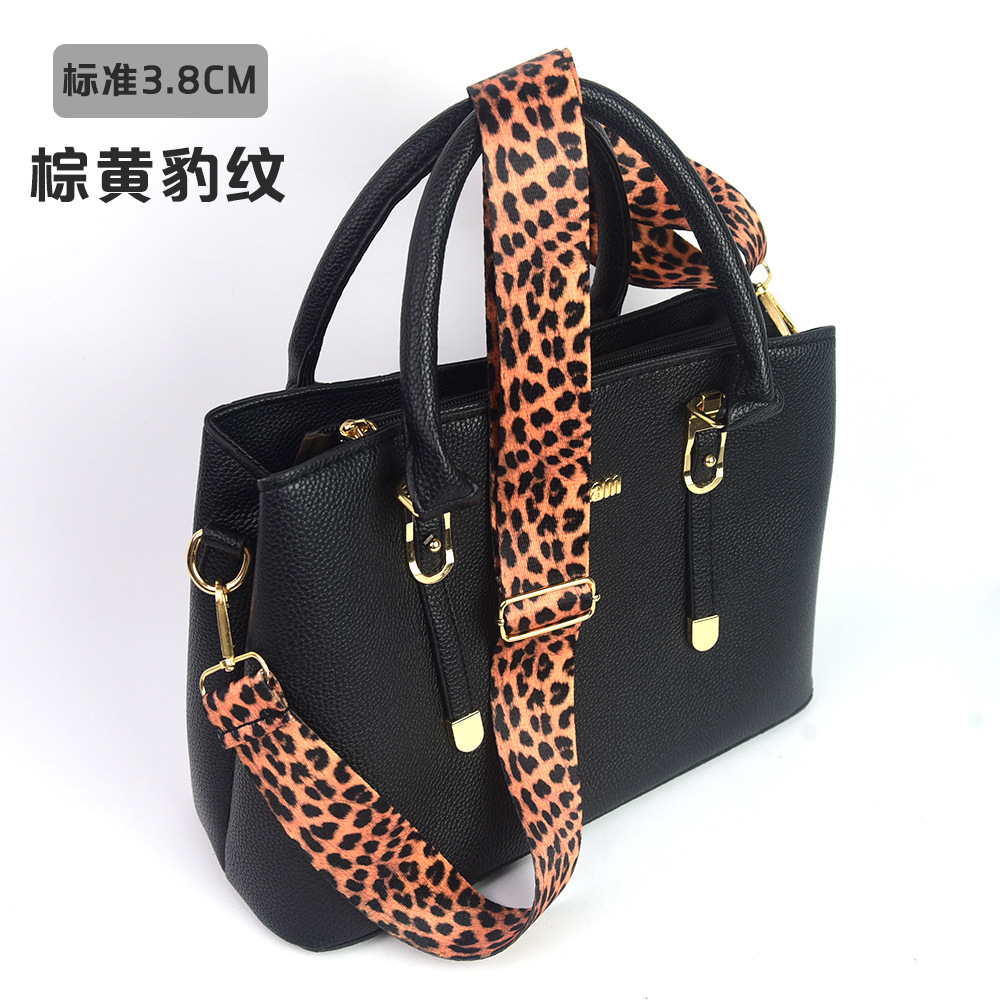 Bolso bandolera con accesorios ultra anchos, bolso de color, correa gruesa, correa de repuesto alargada, correa de hombro de bolso universal ajustable