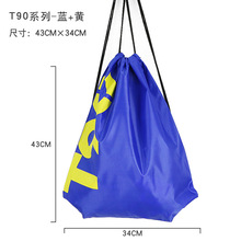 沙滩包健身游泳束口防水袋 蓝色字母款 收纳袋 双肩抽绳