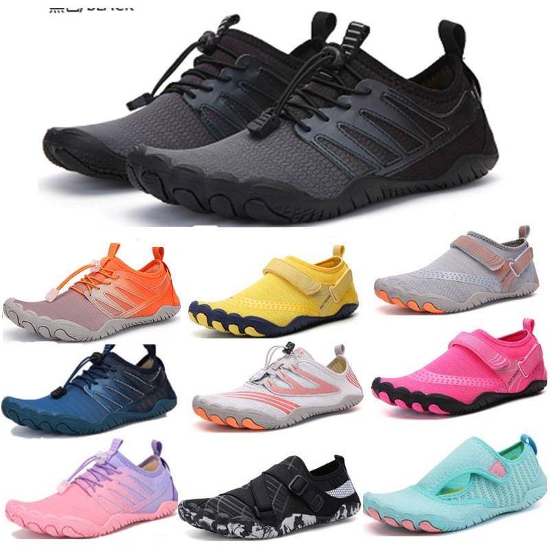 Five-Finger Large Size River Tracing Shoes for Men, Wading Couple Shoes, Women's Outdoor Diving Beach Shoes, Fitness Cycling and Mountaineering Shoes