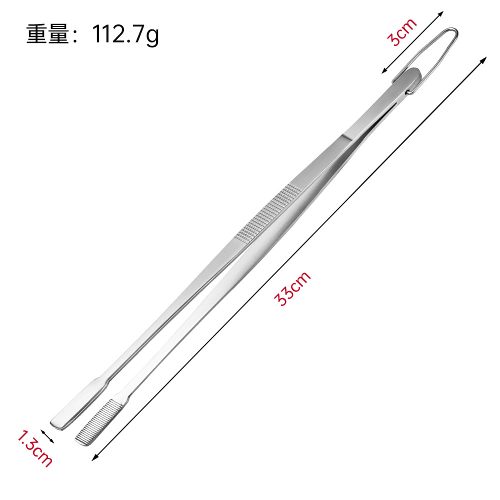 430 acero inoxidable estilo coreano clip de comida estilo japonés BBQ clip de barbacoa antideslizante cocina de carne asada sopa