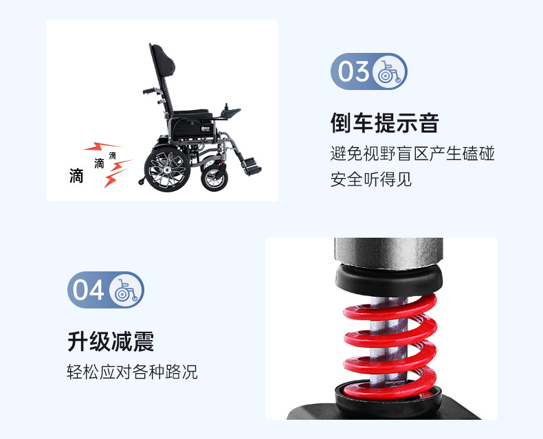Zhenbang Electric Wheelchair Folding Lightweight Intelligent Automatic Disabled Elderly Special Four-wheel Wholesale