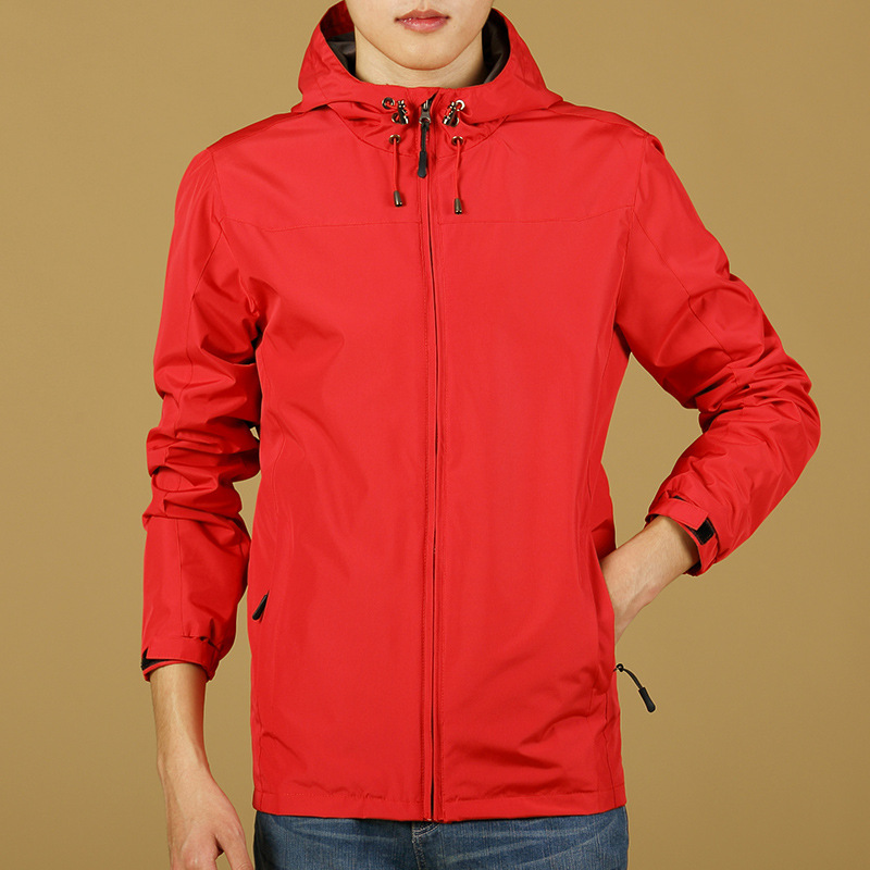 Chaqueta de asalto encapuchada hombre abrigo a prueba de viento de color sólido deportivo al aire libre impermeable lluvia ropa de montaña ropa de compra de grupo