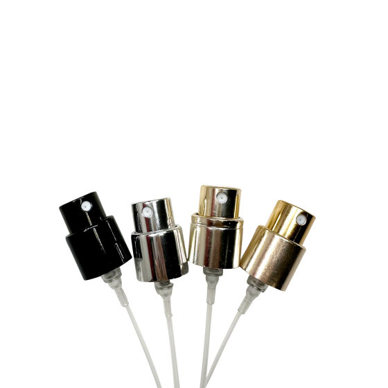 SOURCE manufacturer perfume bottle nozzle 15 teeth electrochemical aluminum screw spray pump head wholesale cosmetics fashion packaging