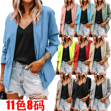 2026�羳���Q�¿�Top slim fit turn-down collar solid color wo