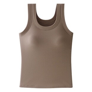 Thread strap chest pad camisole women's wear-free underwear plus size fat mm200 kg bottoming clothing Summer 2024 New