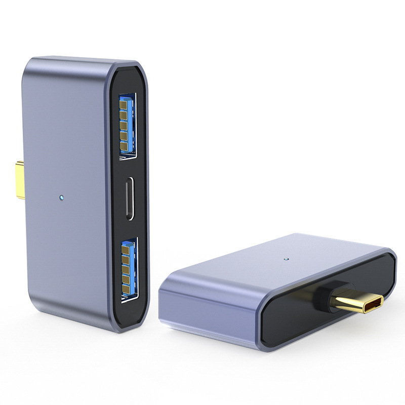 Factory direct sales type-c to usb charging three-in-one with light otg adapter HUB computer mobile phone extender