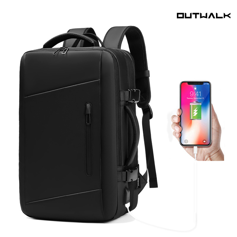 Mochila de expansión transfronteriza de negocios mochila impermeable bolsa de viaje multifuncional bolsa de ordenador portátil mochila de los hombres bolsa de los hombres