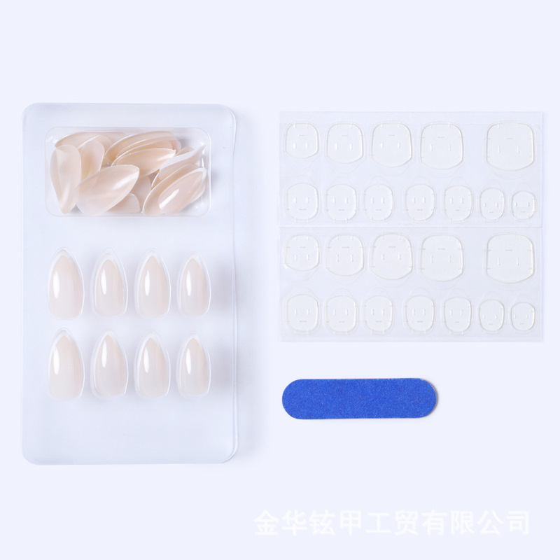 Foreign Trade Wearable Nails French Style Glue Dripping Middle East Market Wholesale Spot Fake Nails Foreign Trade Wearable Nails French Style Glue Dripping Middle East Market Wholesale Spot Fake Nails