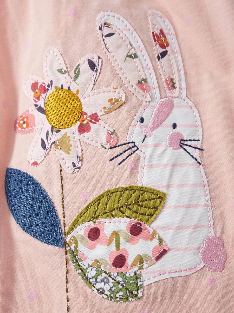 Personalizado Little maven verano estilo europeo y americano vestido de dibujos animados vestido de princesa infantil vestido de niña de mangas cortas