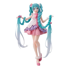 Miku初音未來手辦櫻花初音長髮辮子童話仙境二次元模型優質版擺件