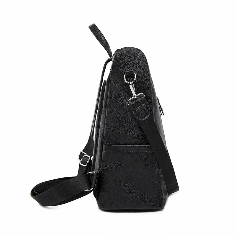 Mochila antirrobo para mujer 2024 nueva mochila de viaje al aire libre de color sólido simple y versátil bolsa de viaje urbano al por mayor