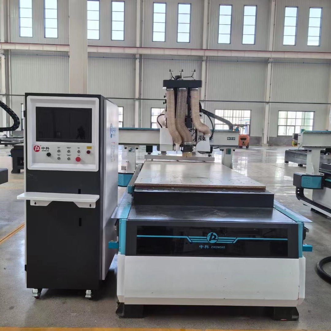 气动换刀四工序开料机板式家具整体橱柜开料机中科数控下料机