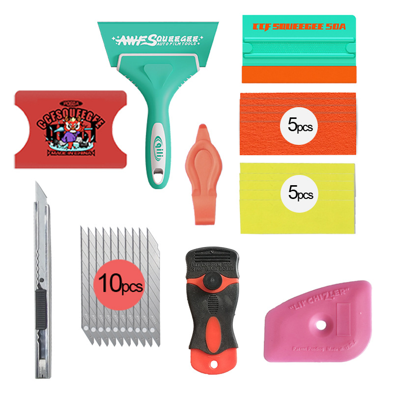 Qili Auto Film Tools Juego de raspador de película de cambio de color Juego de raspador de película solar Juego de herramientas especiales para película image 2