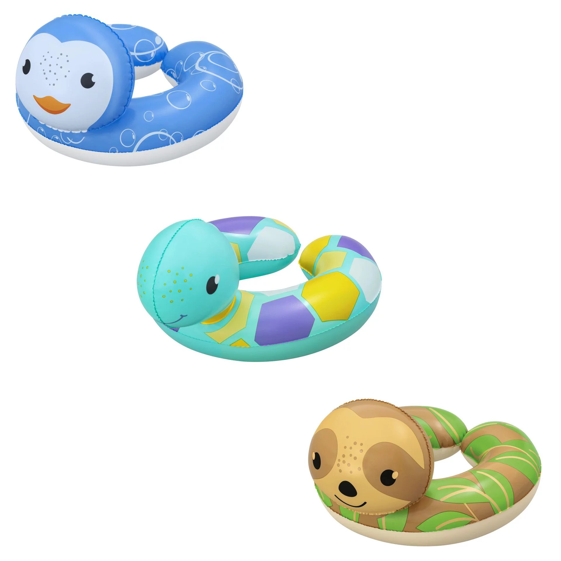 Inflatable swimming ring, cartoon dinosaur for early age, 3-10 years, increased thickness, unicorn