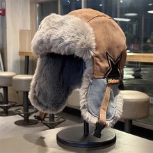 外销时尚皮帽加厚雷锋帽男潮冬季保暖护耳冬季东北骑车防风帽防水