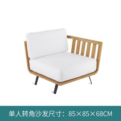 Fábrica personalizada sofá al aire libre patio teca caña sofá grupo villa caña sofá jardín ocio muebles al aire libre