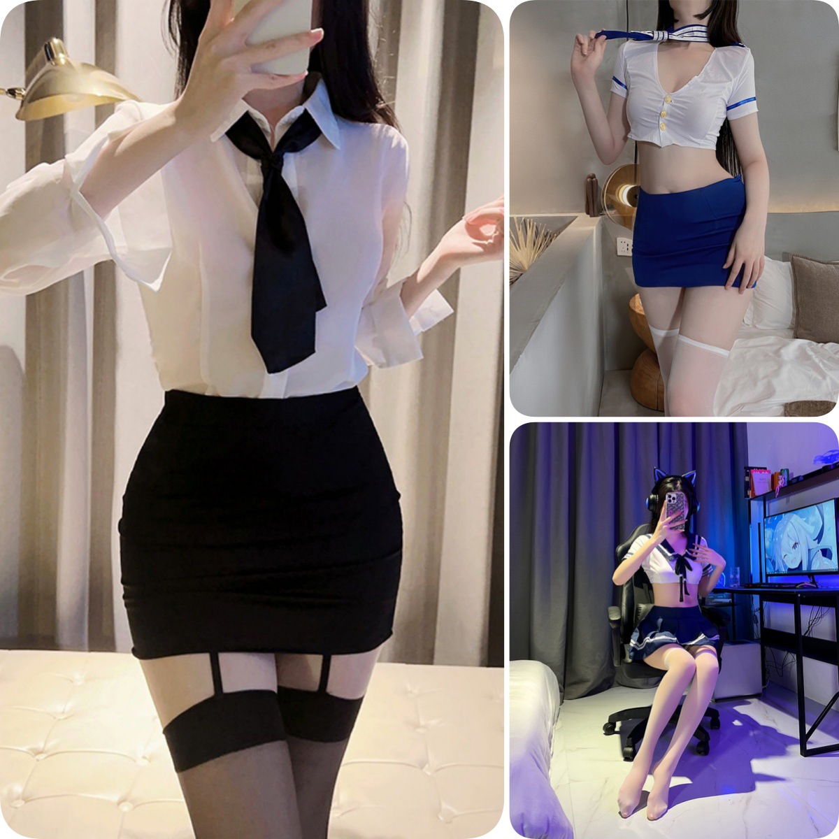 [3종팩] 비서 + 스튜어디스 + 학생