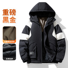 棉服男冬季新款潮流帅气宽松港风冲锋衣外套大码加肥休闲男士棉衣