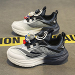 2025春季新款男女童同款减震运动鞋透气网面青少年碳板软底跑步鞋