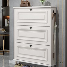 美式超薄翻斗鞋柜家用门口2025新款爆款入户玄关柜一体实木腿鞋架