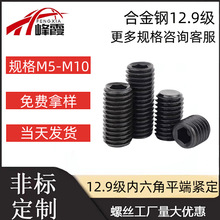 12.9级M1.6-M16GB77内六角平端913无头螺丝内六平端紧定螺钉机米