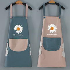 Kitchen Waterproof Washable Apron Home Waist Strap Logo Cook Wearable Workwear