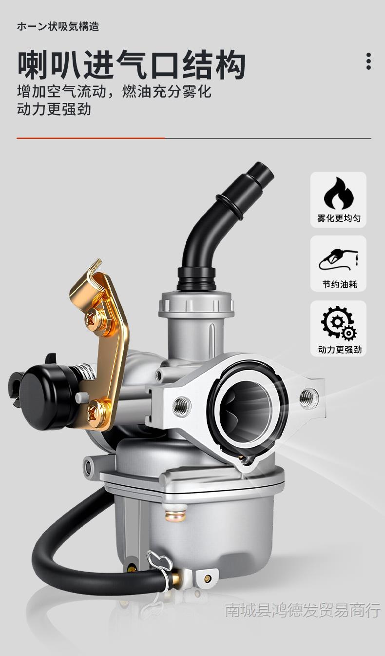 Curved Beam Motorcycle 110 Carburetor Qianjiang Dayang 100 Tianhong 90 Zongshen Tricycle Haojue Universal Pz19