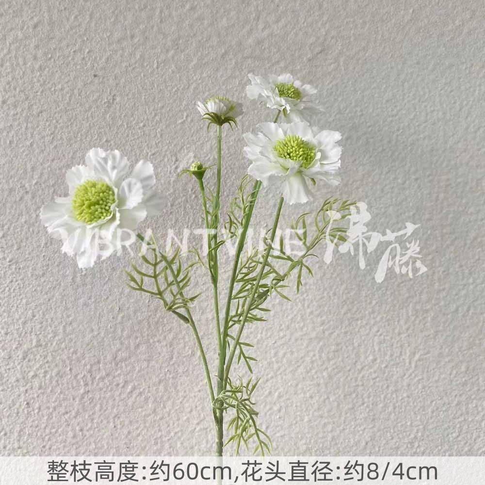 Arreglo de flores de guía de diseño de bodas blanco Arreglo de flores de guía Sala de estar del hotel Decoración de flores falsas Fábrica de flores artificiales al por mayor