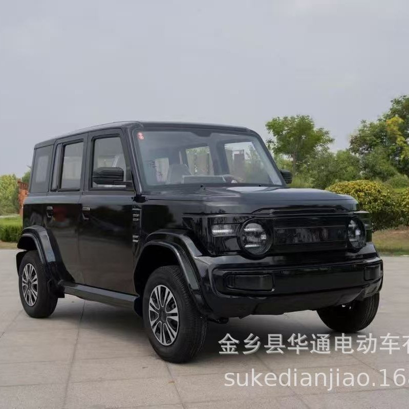 外贸出口电动四轮车2025新款家用新能源小汽车油电两用老头乐送孩