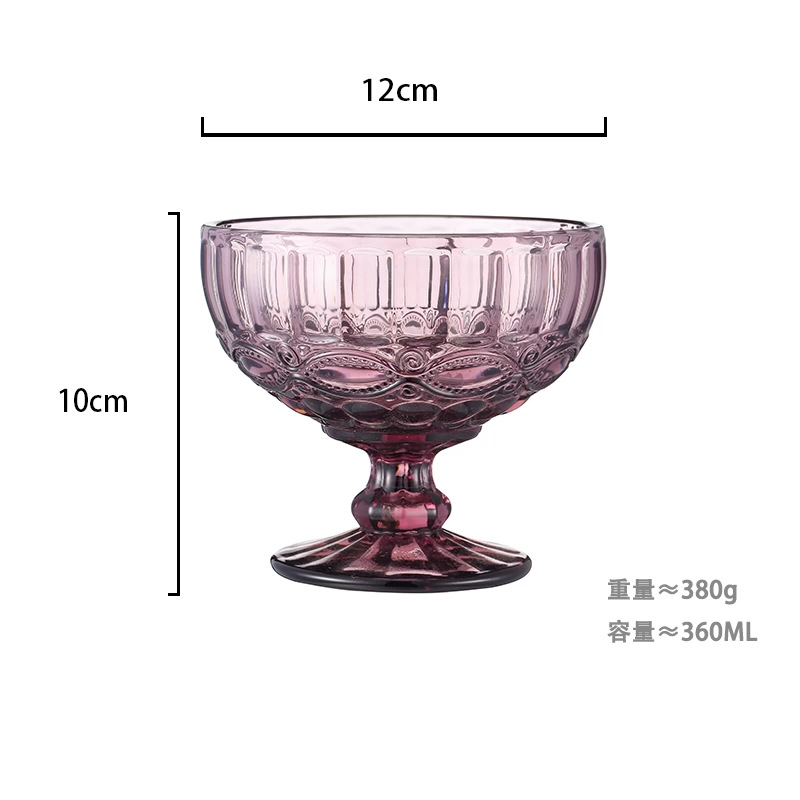 Copa de helado morado (patrón) 360ml