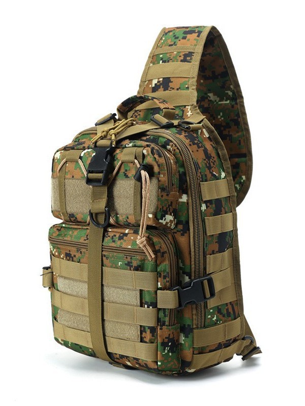 Bolso Pecho Táctico para Hombre de Tela Oxford, Repelente al Agua, Resistente al Desgaste, Transpirable, para Exteriores