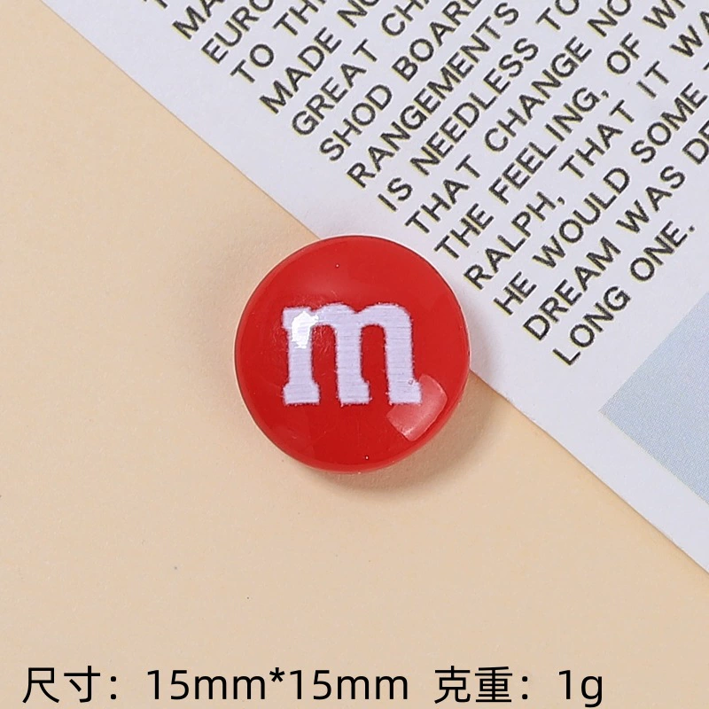 [Wholesale of Xigo Factory] Handmade DIY simulation creamy rubber drops resin accessories classic M beans
