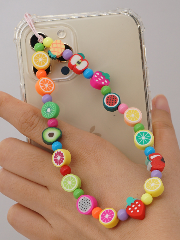 Bohemian Acrylic Mixed Color Beads Phone Rope display picture 2