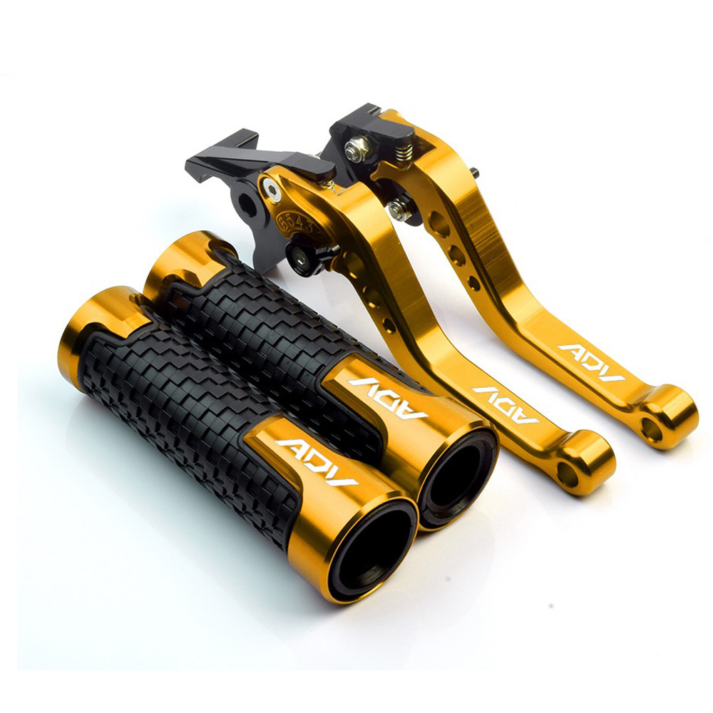 Motorcycle Modified Handlebar Grips, Brake and Clutch Lever Set Suitable for Adv160/Adv150