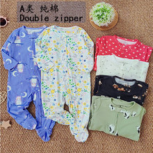 新款婴幼儿哈衣新生儿长袖连体衣宝宝纯棉长爬服秋冬外贸童装批发