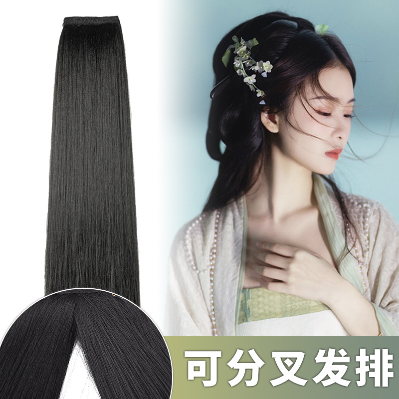 假发升级款曲曲发排不易打结玉米须后披发片盘发挽发造型发排发型