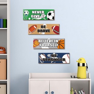 Amazon's New Wooden Hanging Wall Decoration Rugby Football Boy Bedroom Wall Hanging Home Wall Decoration Wall Decoration