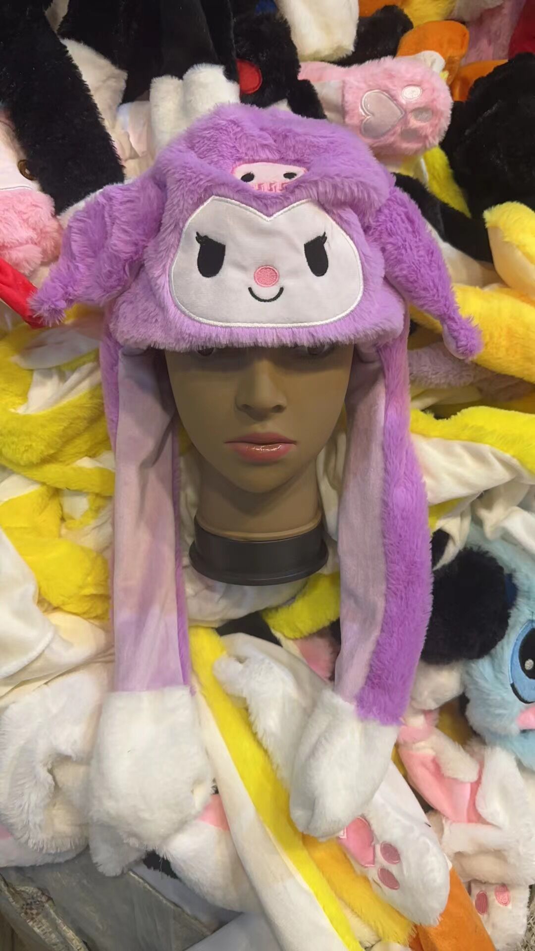 Sombrero con orejas móviles coolomi Yugui melodía de perro Internet celebridad airbag gatito emisor de luz gato conejo sombrero de oreja