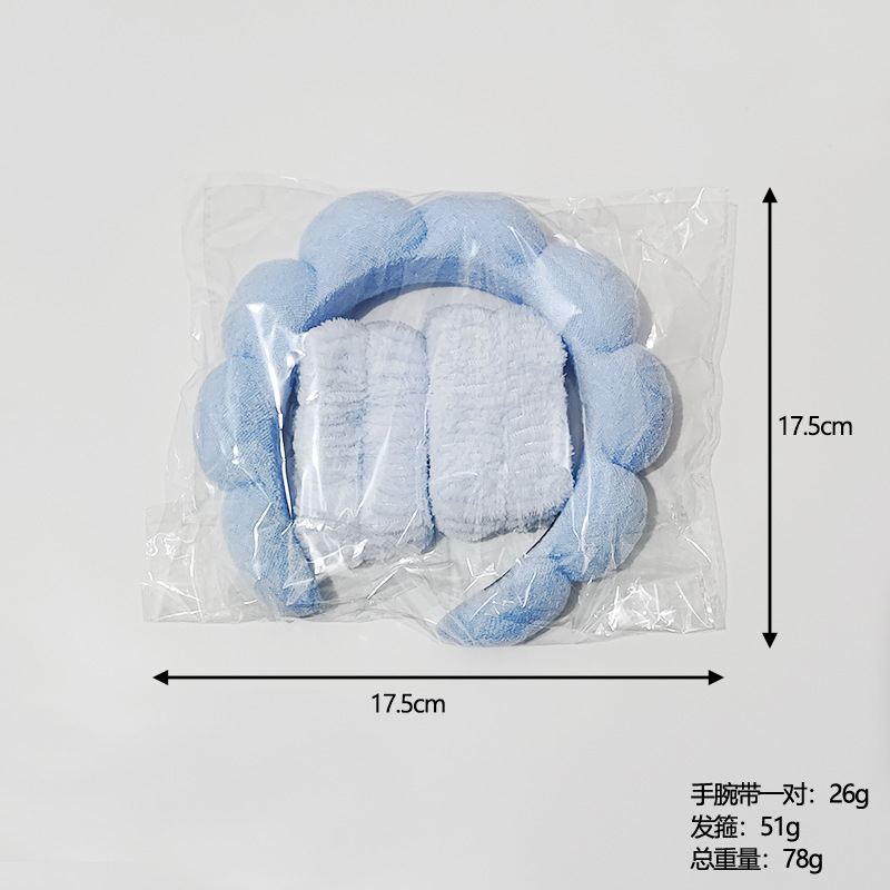 Amazon moda mujer agua ondulación terciopelo SPA diadema mullido pelo banda lavado de cara maquillaje diadema