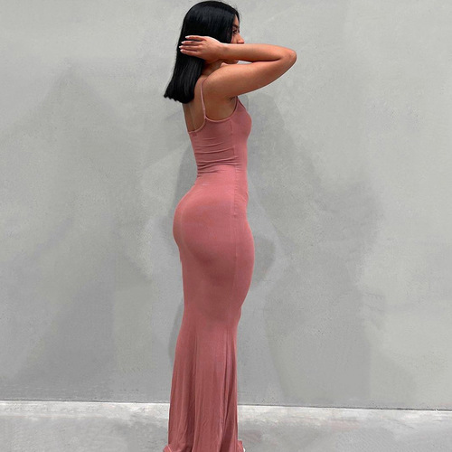 2025 European and American Summer Women's Tank Topless Dress Slimming Women's Clothing Set