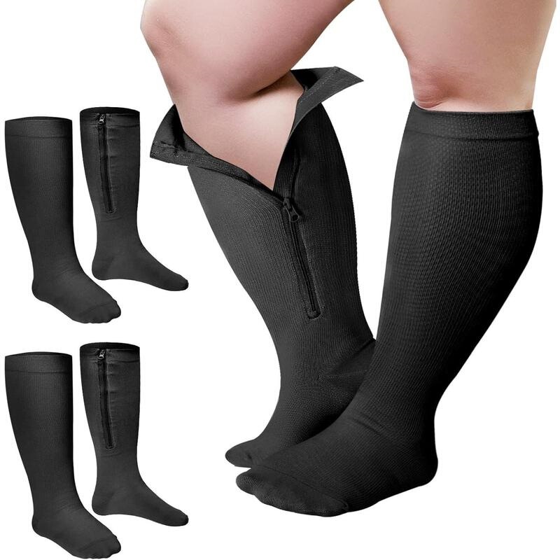 M 23430 Compression Socks with Zipper European and American Cross-Border