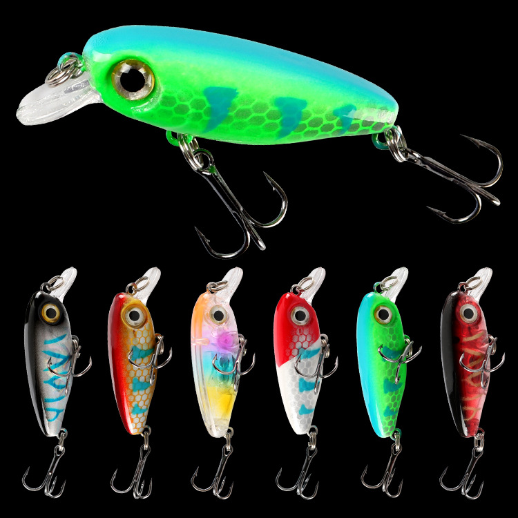 Small Minnow Fishing Lures Topwater Minnow Lures Fresh Water Bass Swimbait Tackle Gear