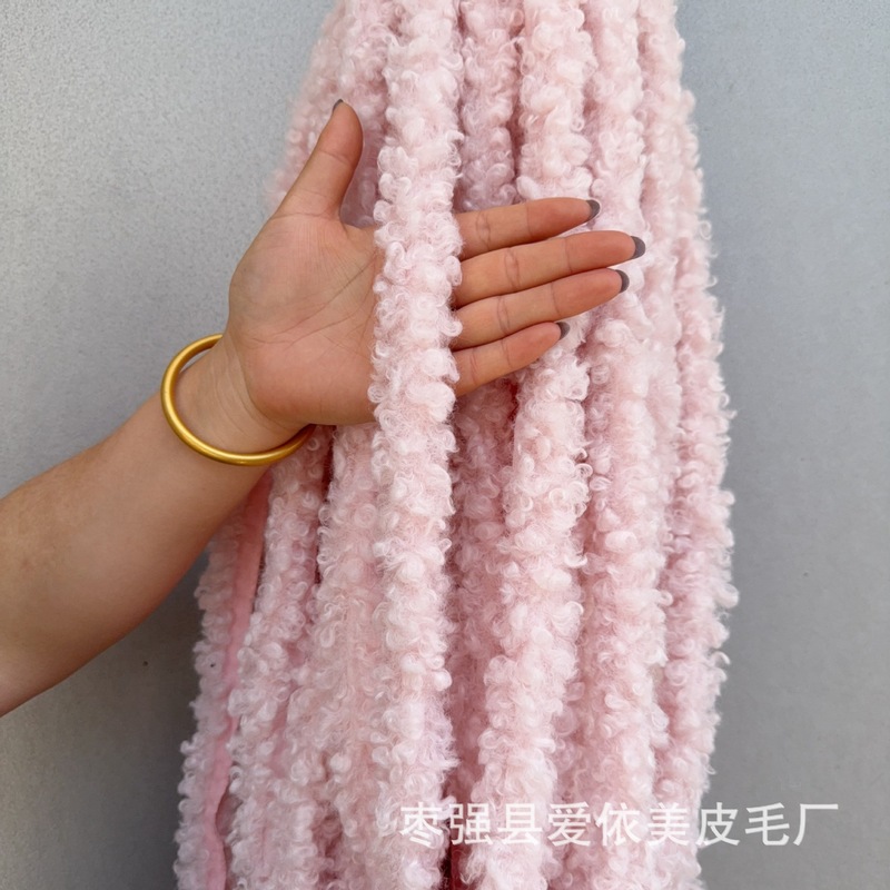 クロスボーダー模造羊カーリングストリップ衣類靴と帽子手作り DIY 人工毛レースアクセサリークリスマス装飾ぬいぐるみストリップ|undefined
