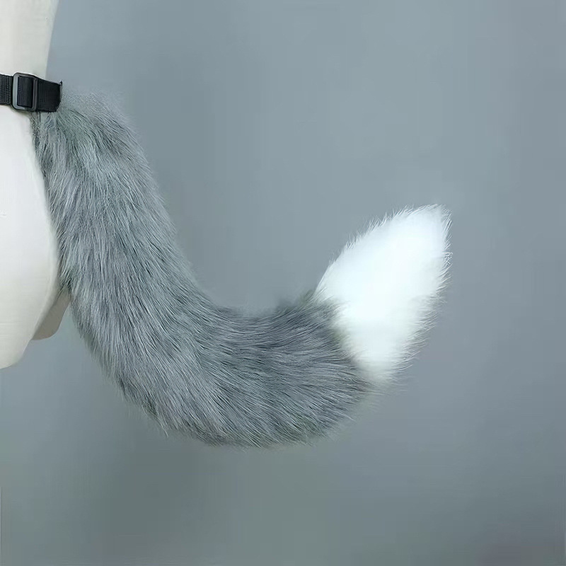 兽耳兽尾套装COSPLAY漫展道具发箍尾巴头饰毛绒节日派对猫耳小狗|undefined