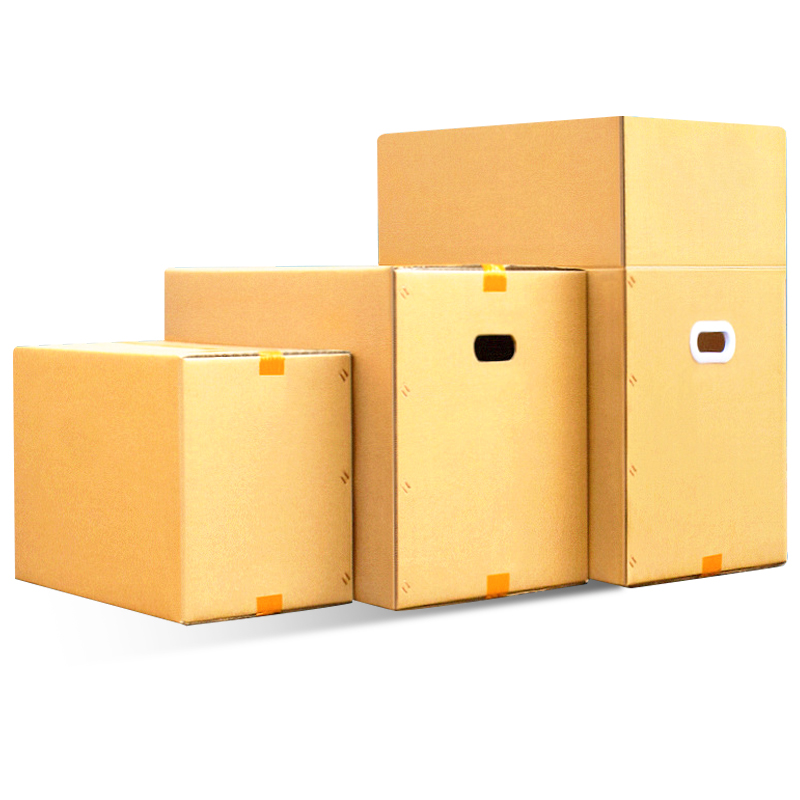Caja de cartón de movimiento de un solo paquete grande de cinco capas de espesor extra duro para cajas de embalaje expresas de almacenamiento y acabado