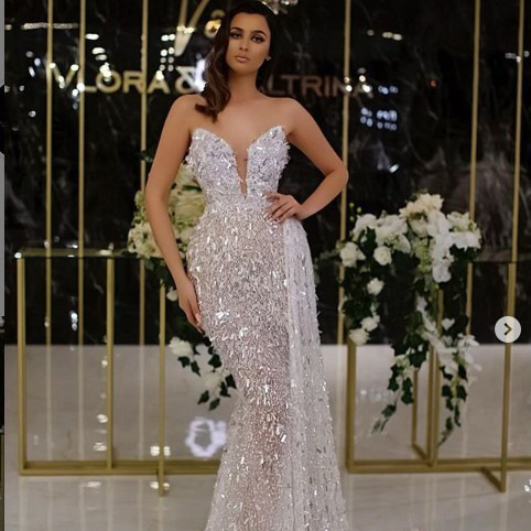 Vestido de Tirantes con Estampado Plateado y Escote en V, Estilo Sexy, para Mujer, Exportación Europea y Americana 2025, para eBay y Amazon